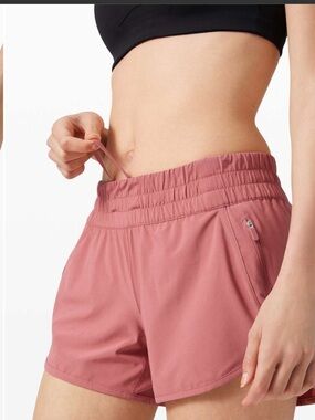 Lululemon Tracker Short V 4” Cherry Tint sz 12